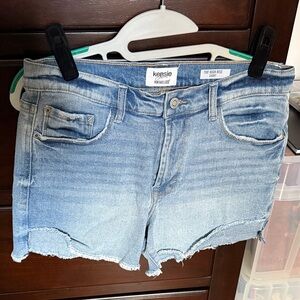 Kensie Faded Blue Jean Shorts